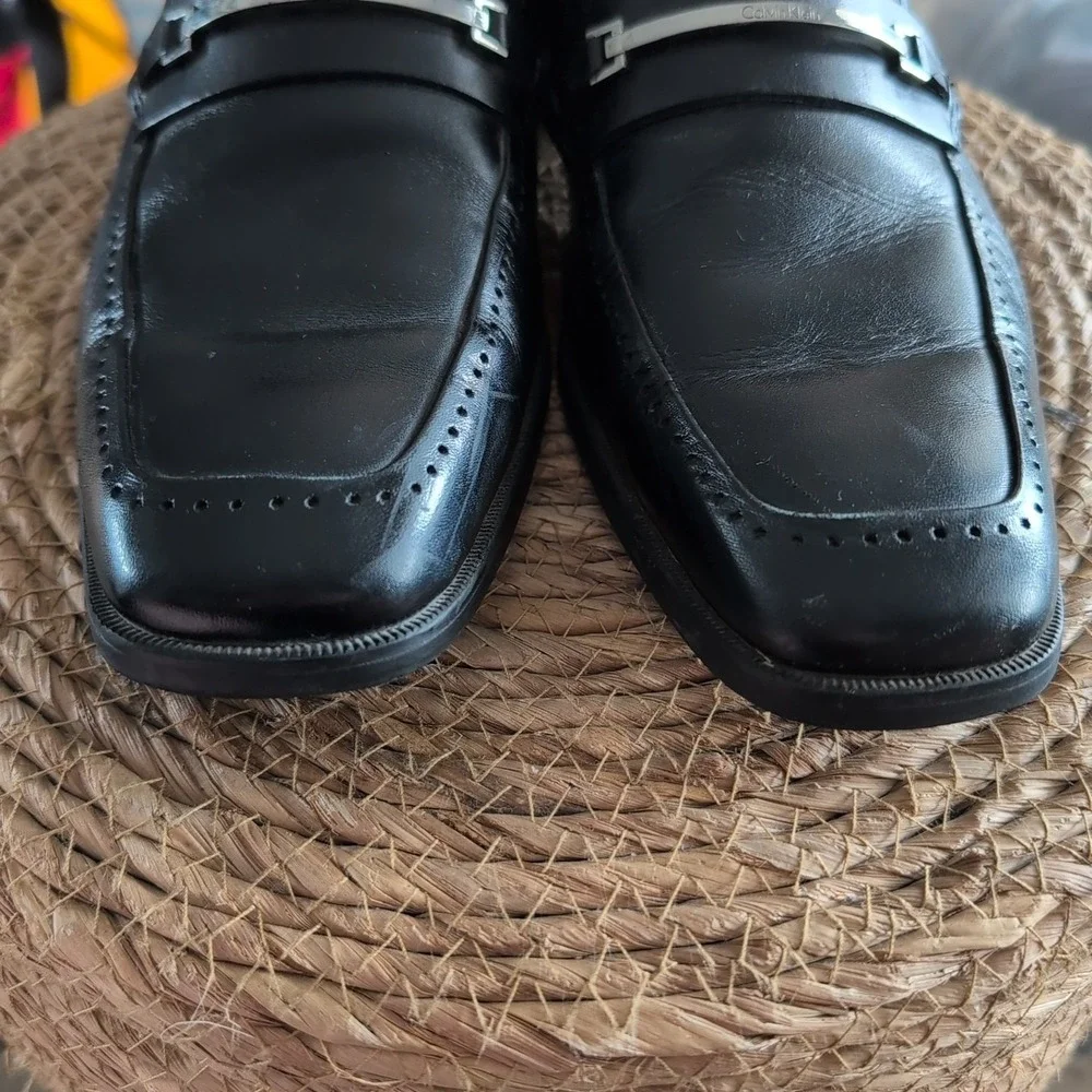 Calvin Klein Garner Men's Size 8M Black Slip‎ On Loafer